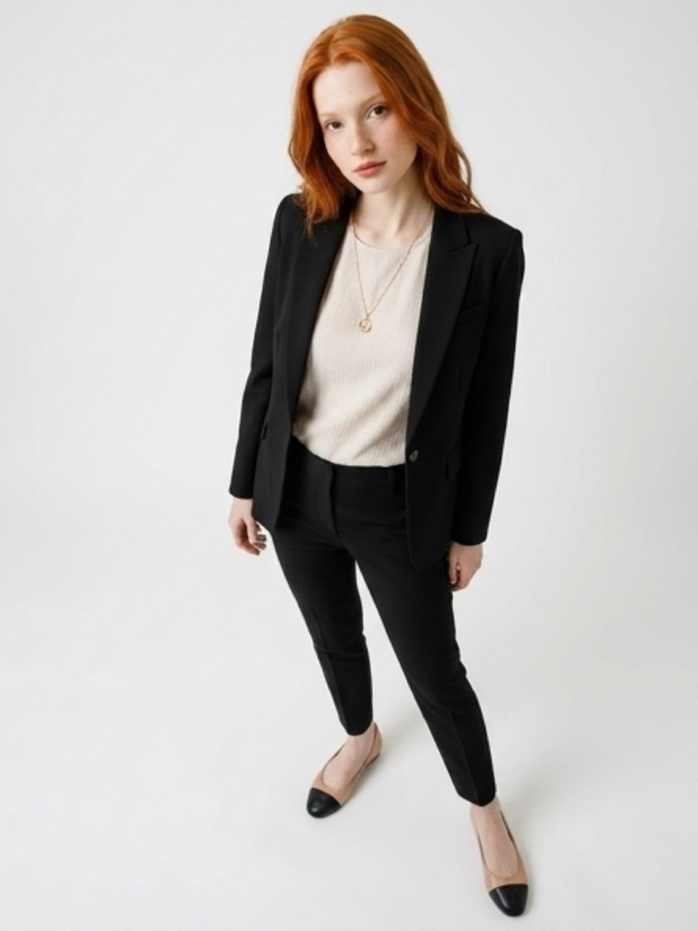 Michael Kors Flats leather beige and black - Picture 7 of 13